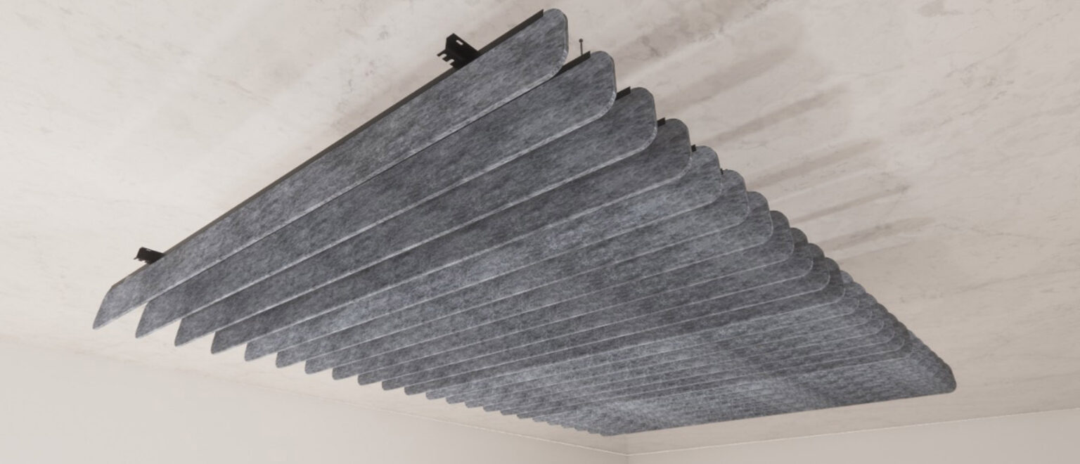 Simple Ceiling Baffles: Recycled PET Acoustic Panels